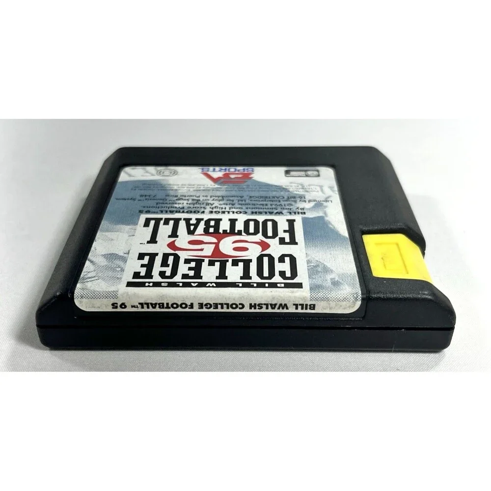 Bill Walsh College Football 95 Sega Genesis 1994 EA Sports Cartridge Tested